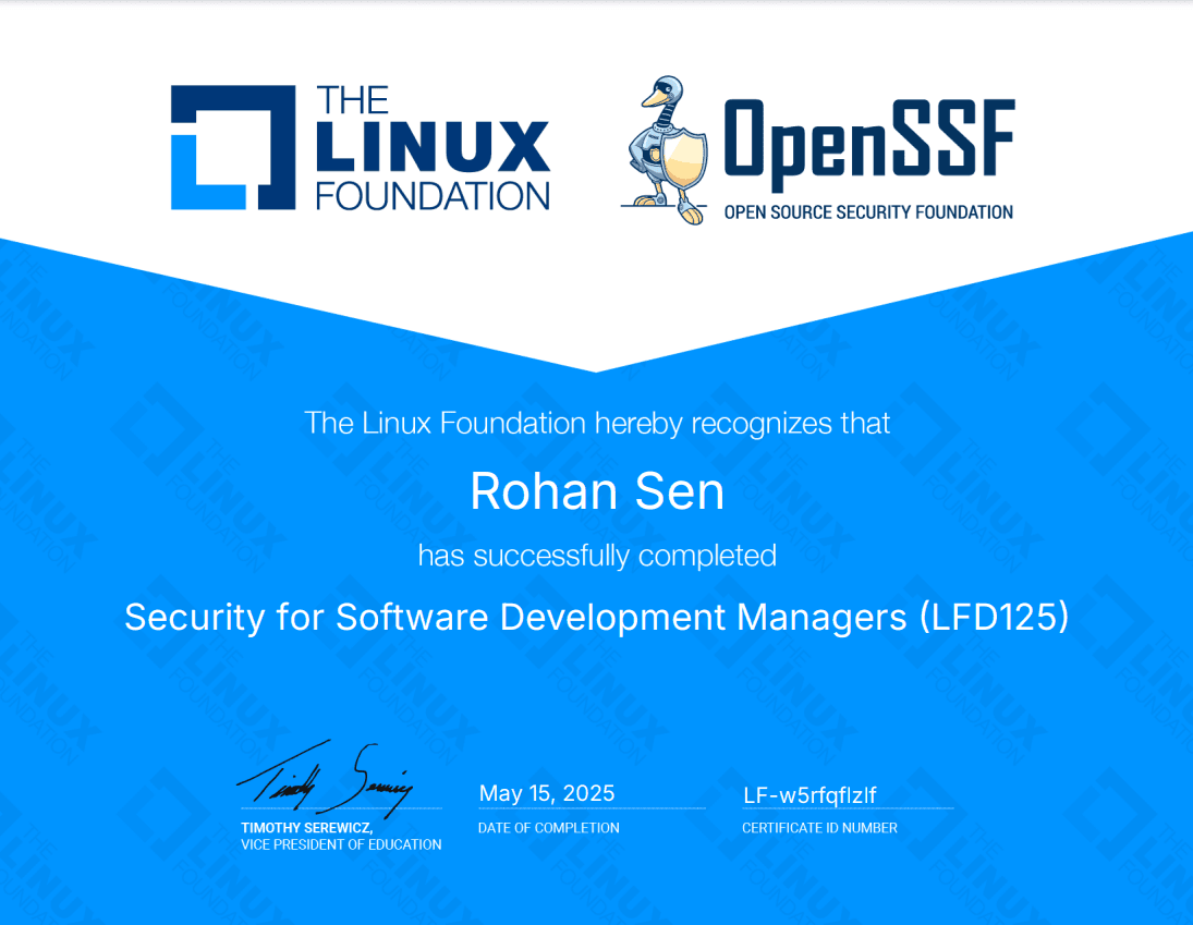 OSS Security Management - OpenSSF